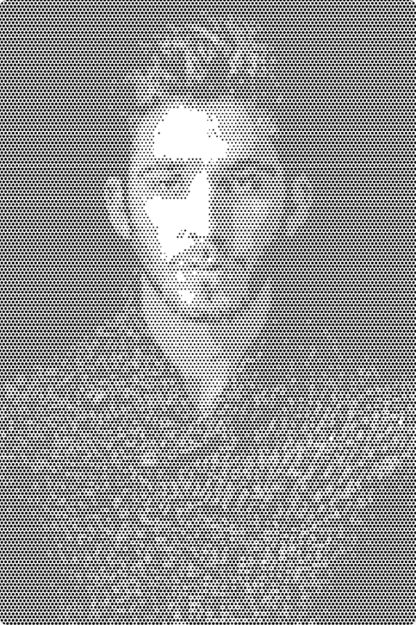 Grid stippling algorithm example